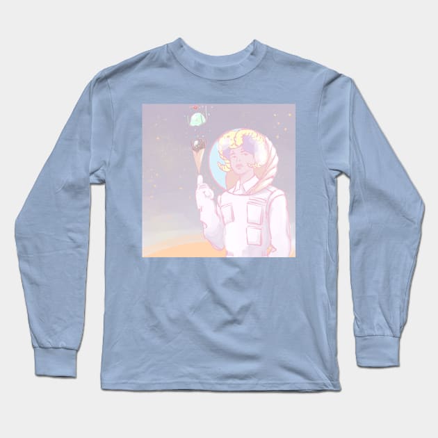 Ice cream in space Long Sleeve T-Shirt by tommyibrado